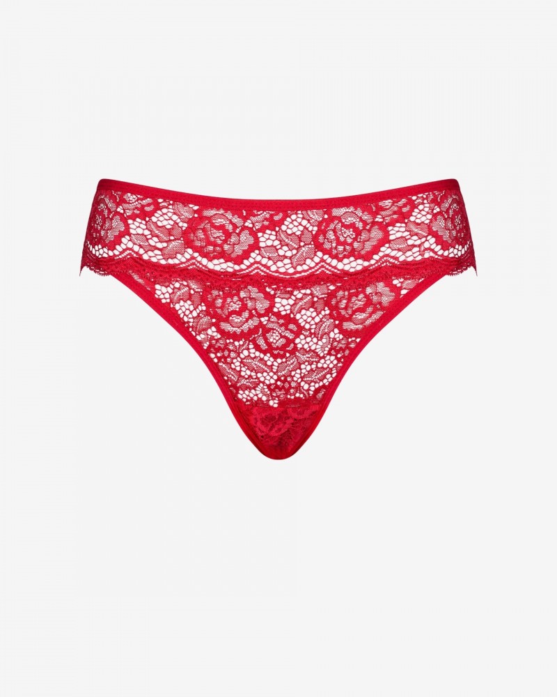 Gisele S Red Lace Panties In Promees