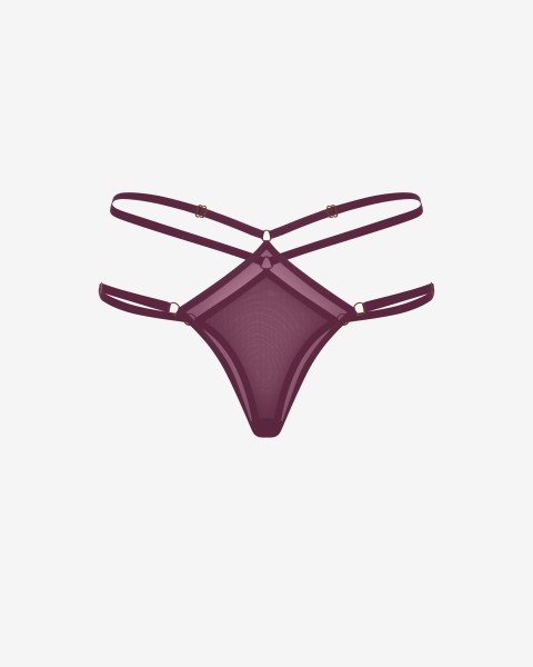 reina burgundy // thongs