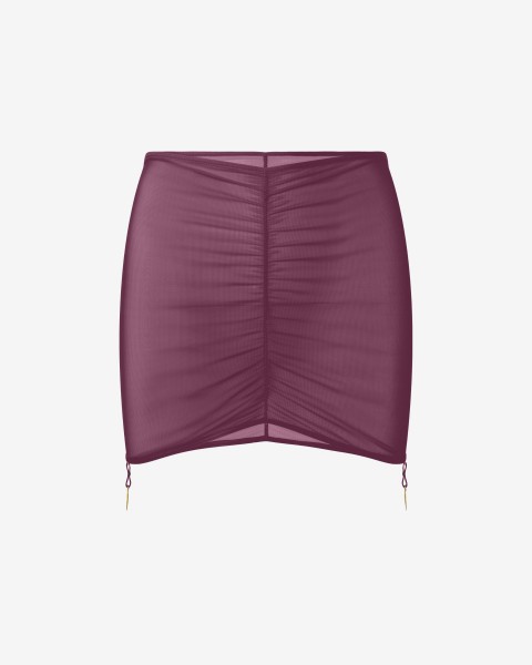 reina burgundy // skirt